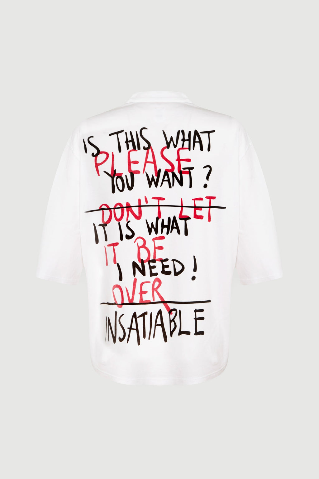 Insatiable T-shirt / buttoned up / Unisex