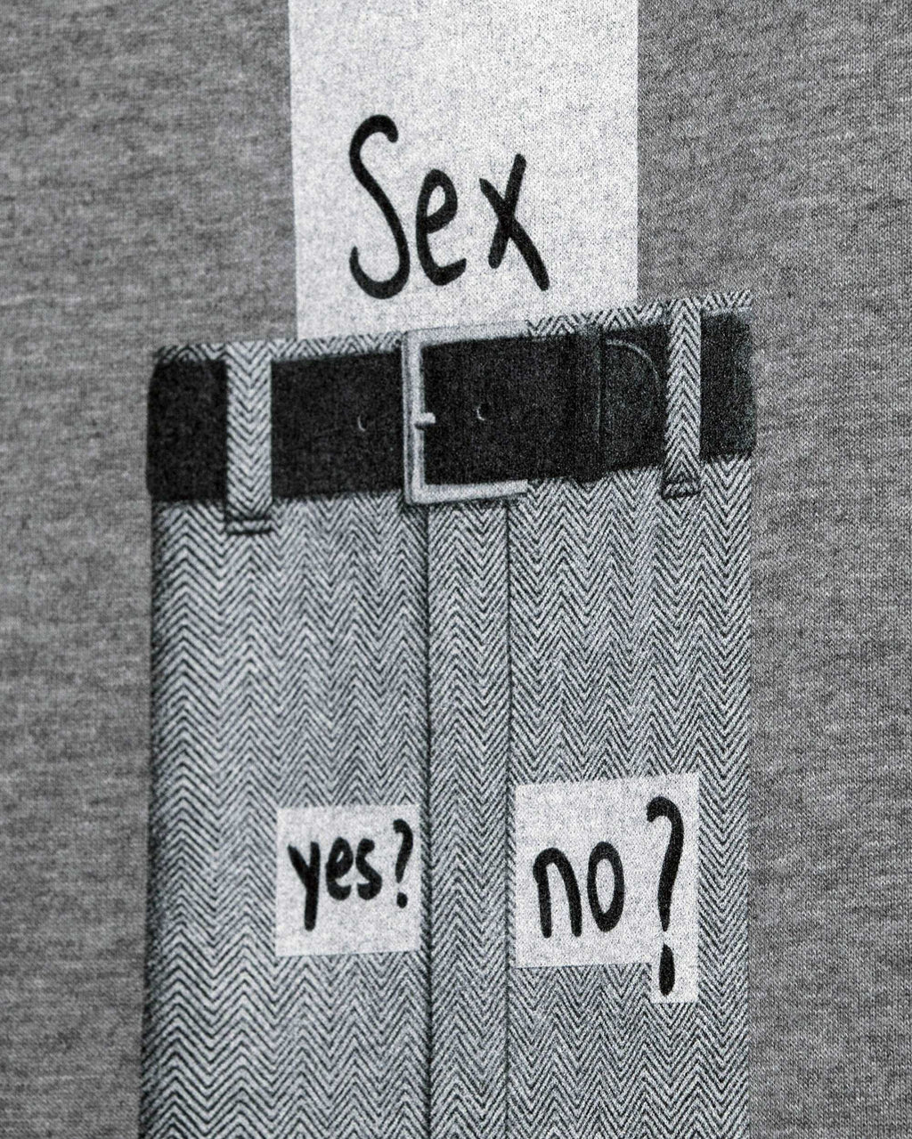 Sex Yes No Sweatshirt / Terry