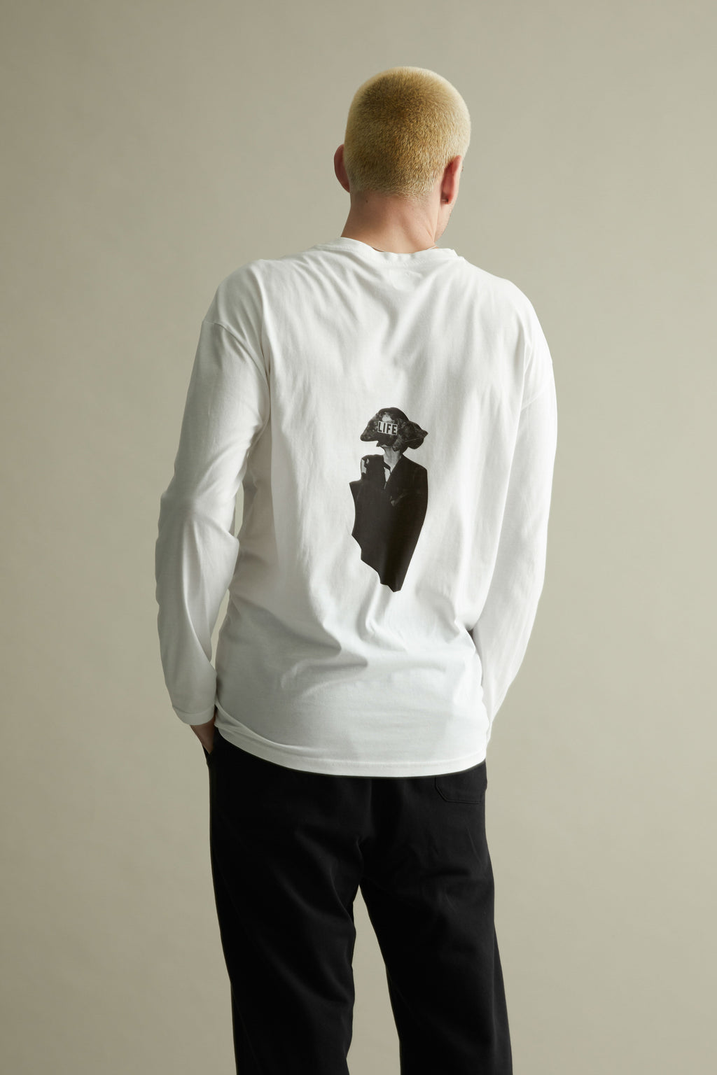 Animal Head Long Sleeve Tee - back print