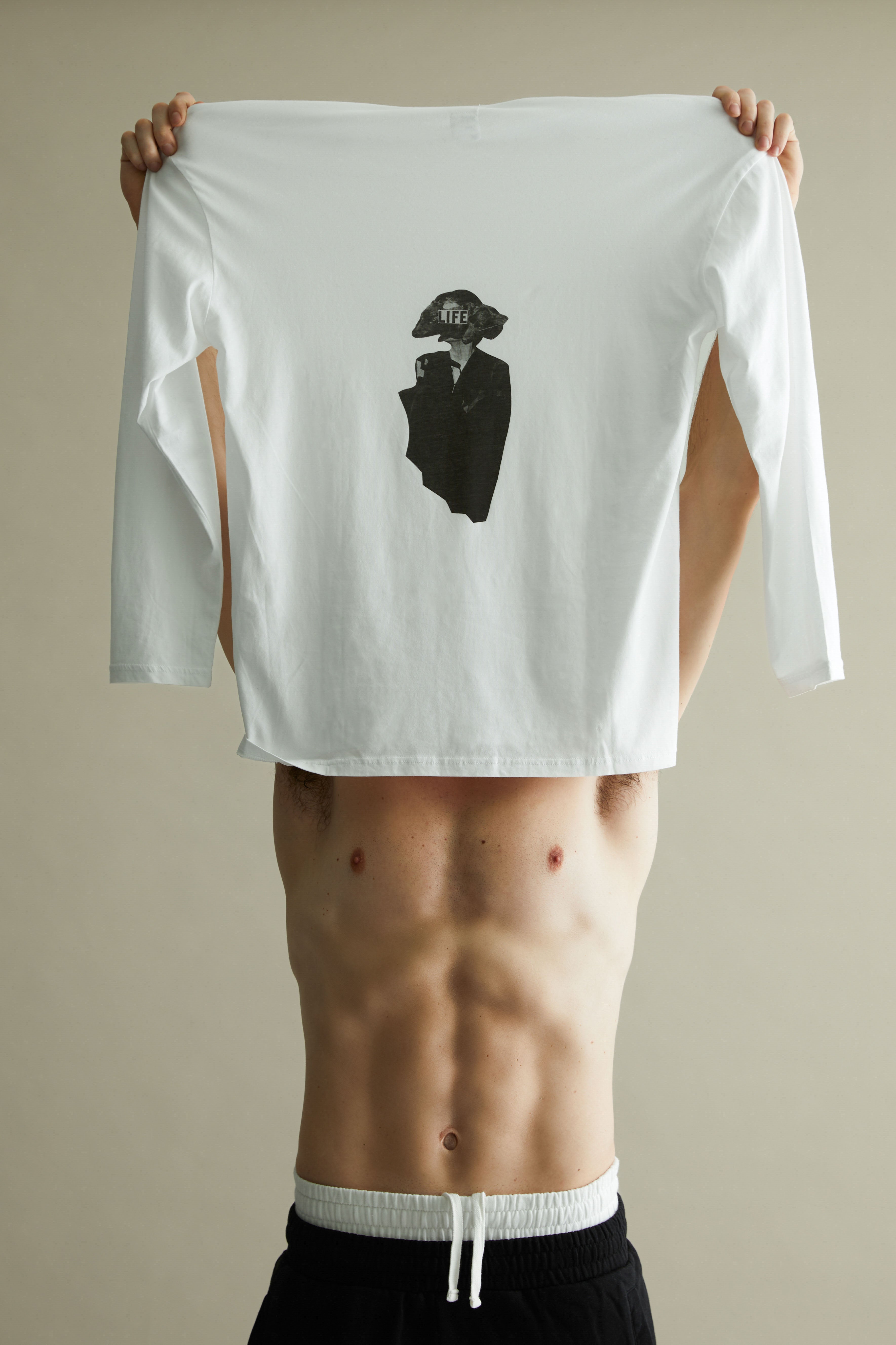 Animal Head Long Sleeve Tee - back print