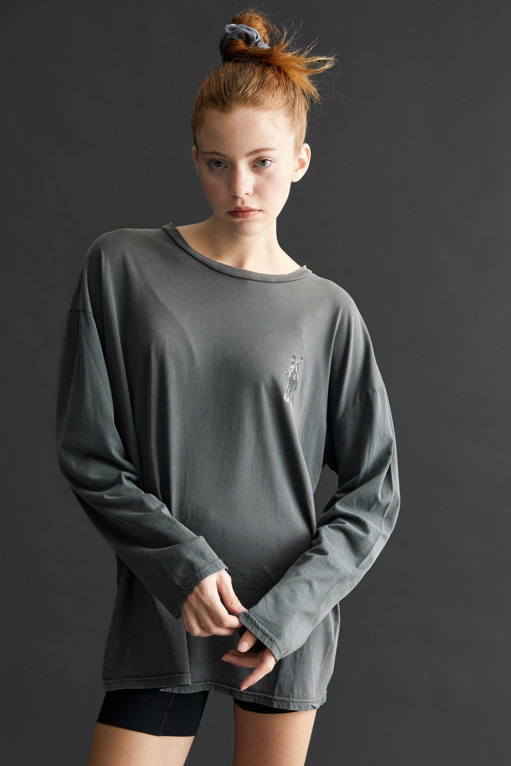 Skating Long Sleeve Tee - front print