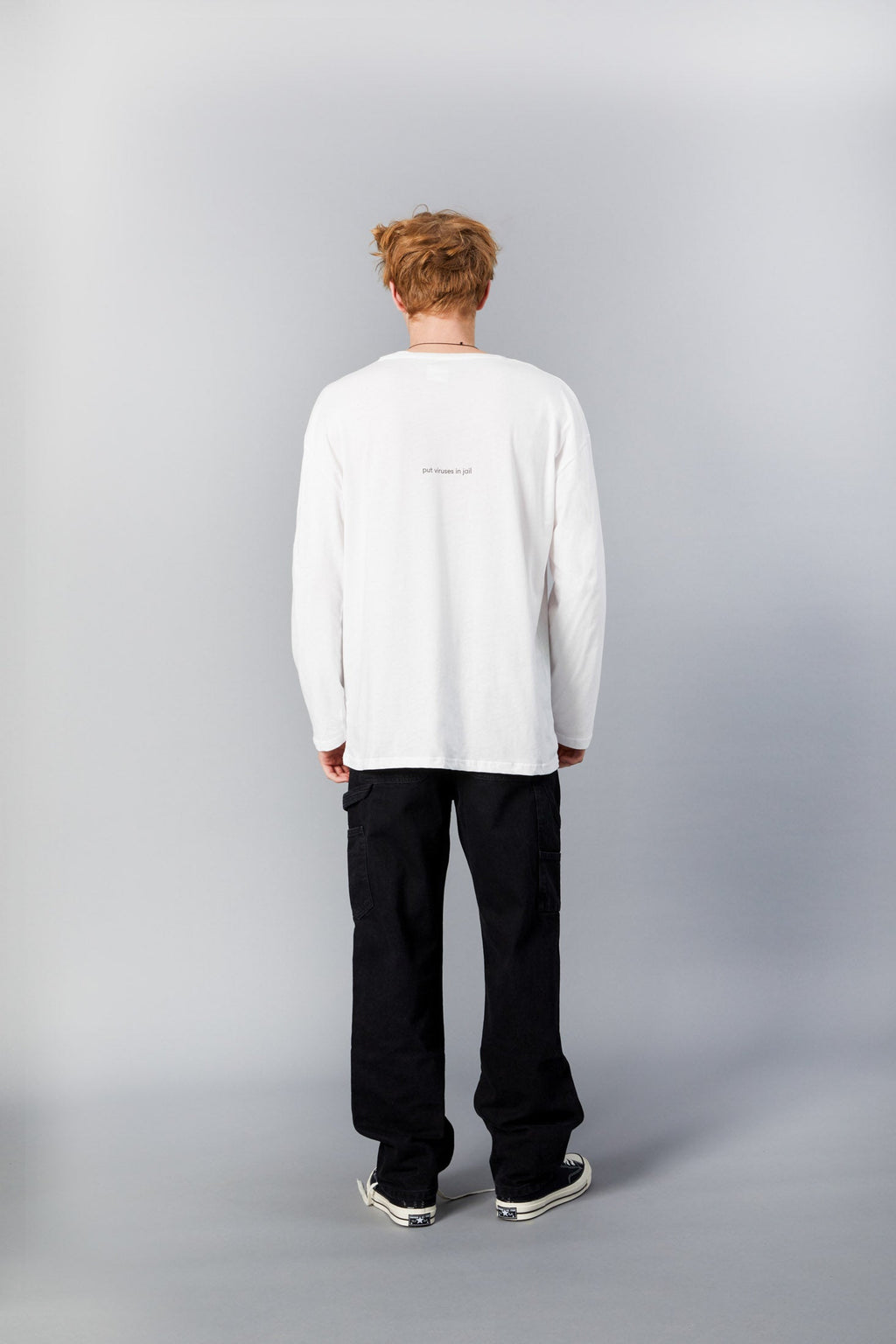 Put Viruses in Jail Long-Sleeve Tee