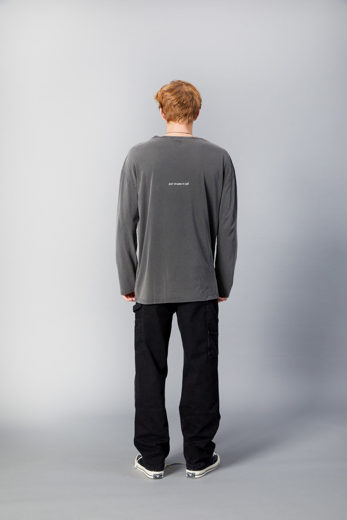 Put Viruses in Jail Long-Sleeve Tee