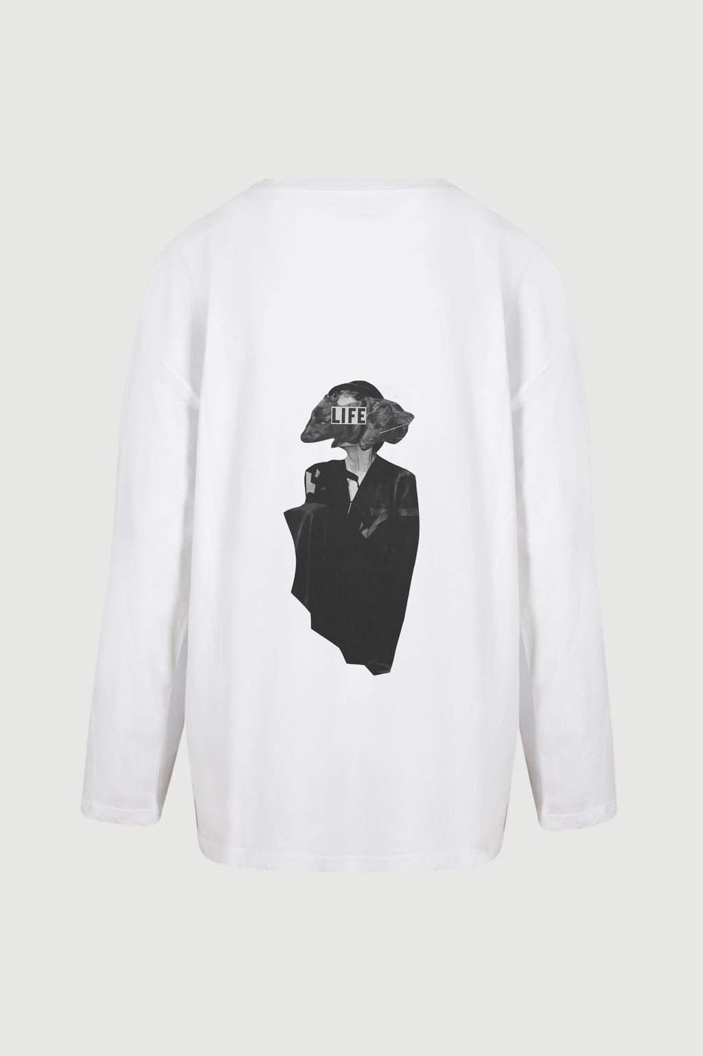 Animal Head Long Sleeve Tee - back print