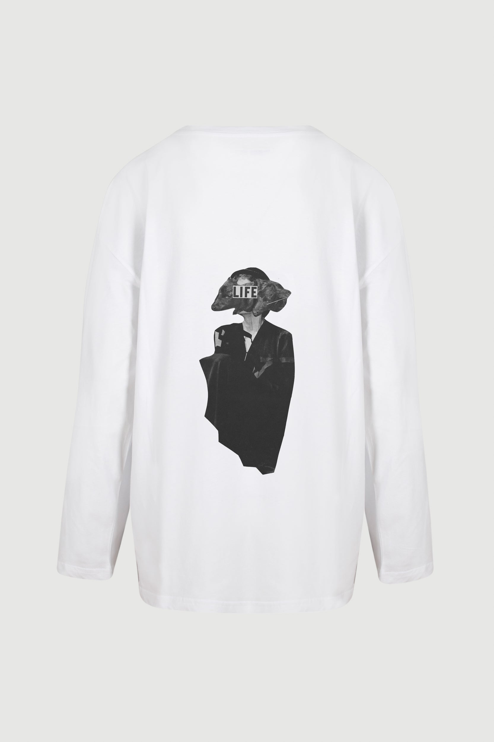 Animal Head Long Sleeve Tee - back print