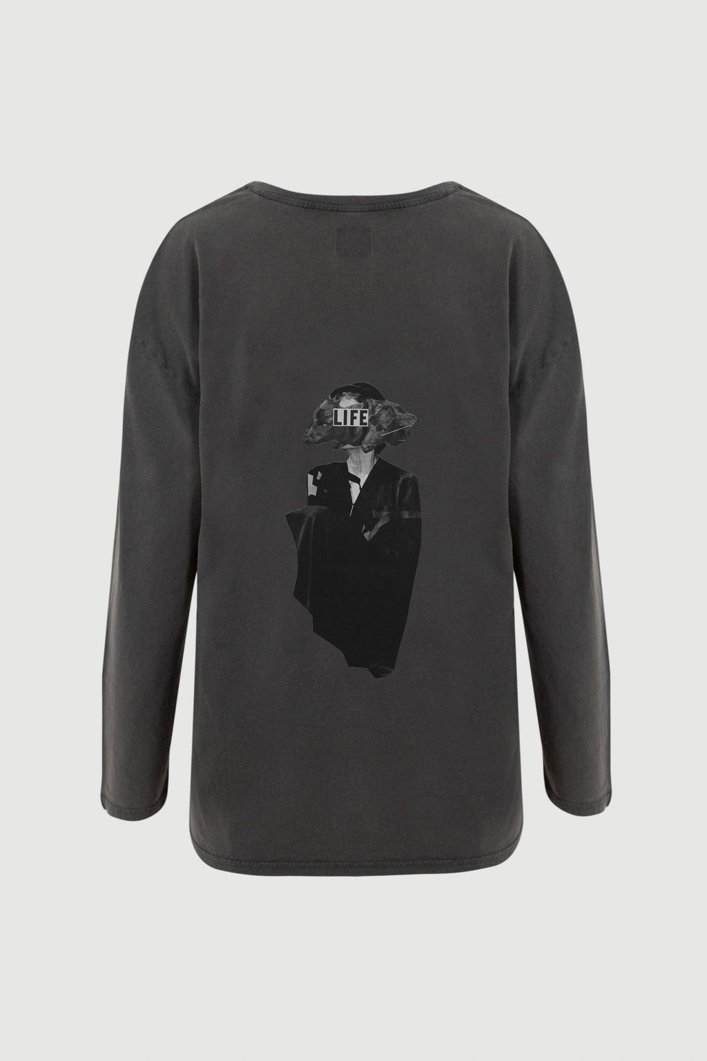 Animal Head Long Sleeve Tee - back print