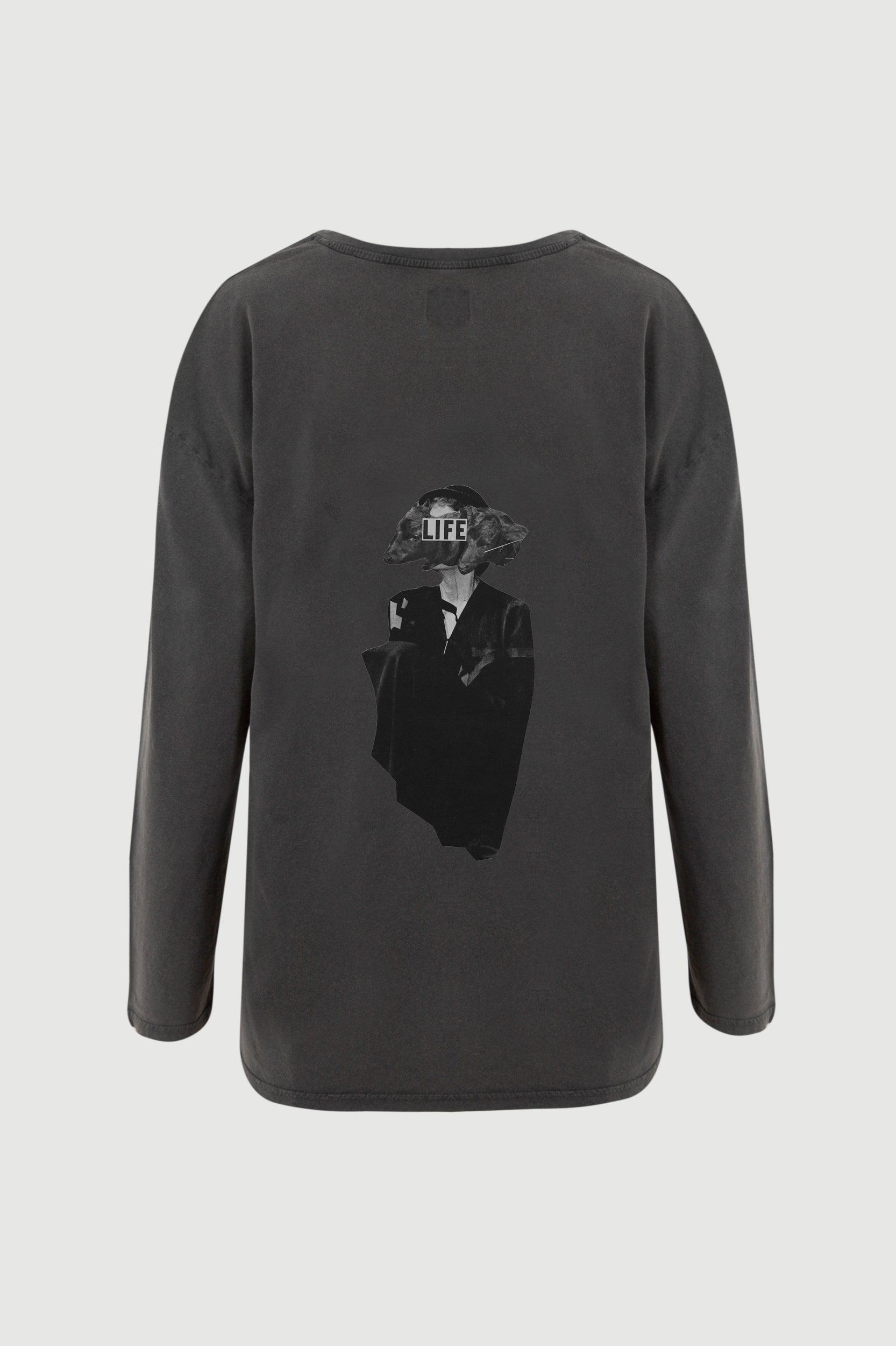 Animal Head Long Sleeve Tee - back print