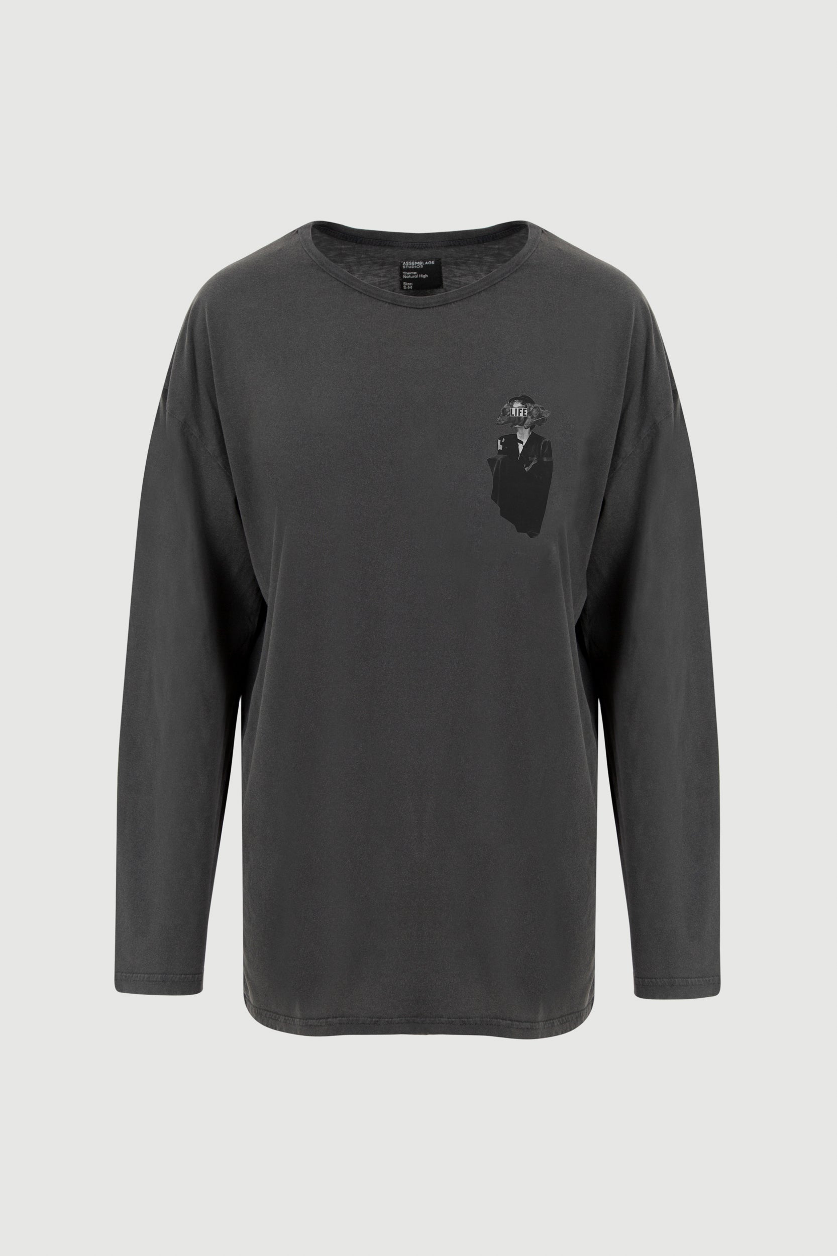 Animal Head Long Sleeve Tee - front print
