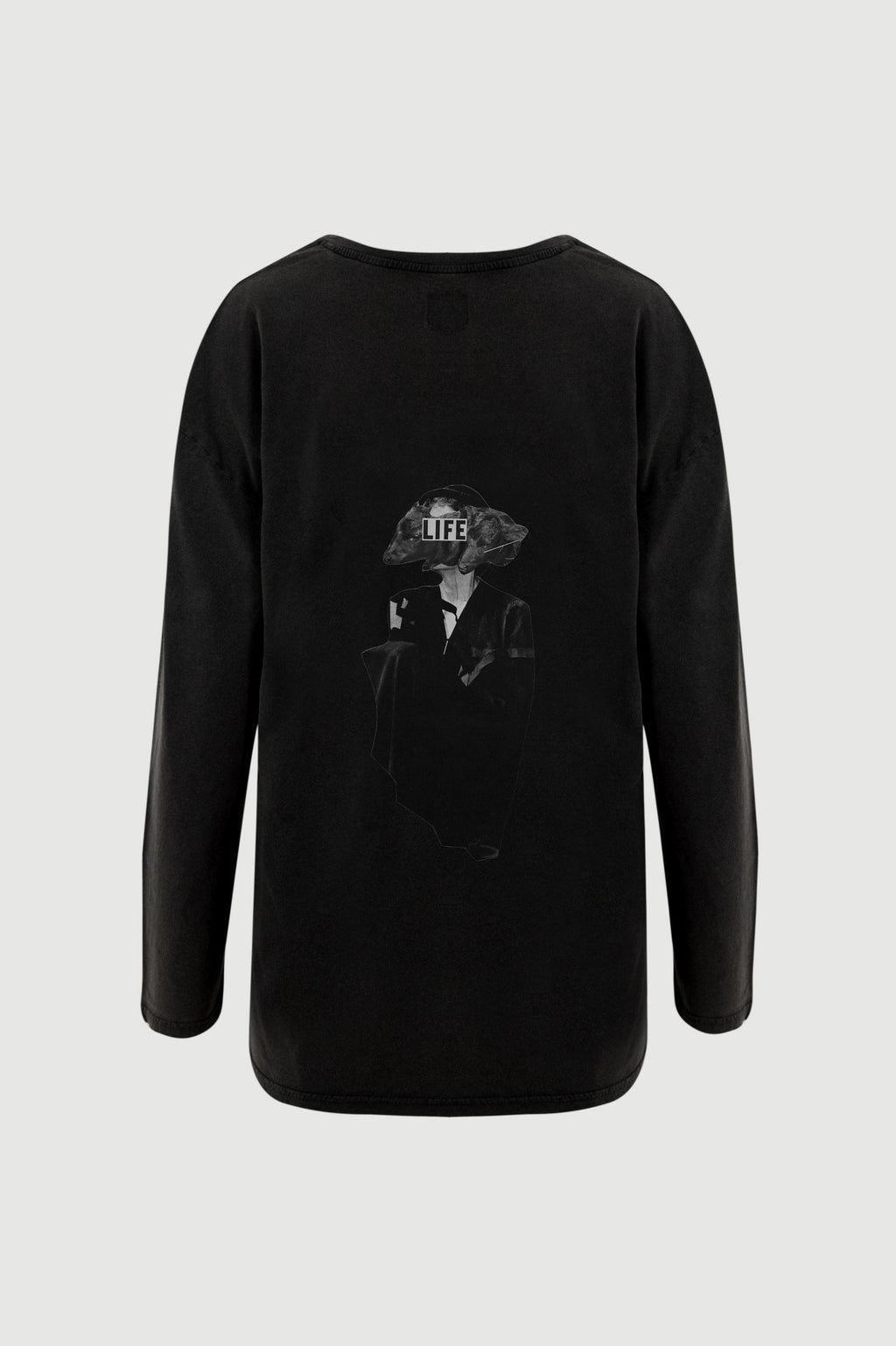 Animal Head Long Sleeve Tee - back print