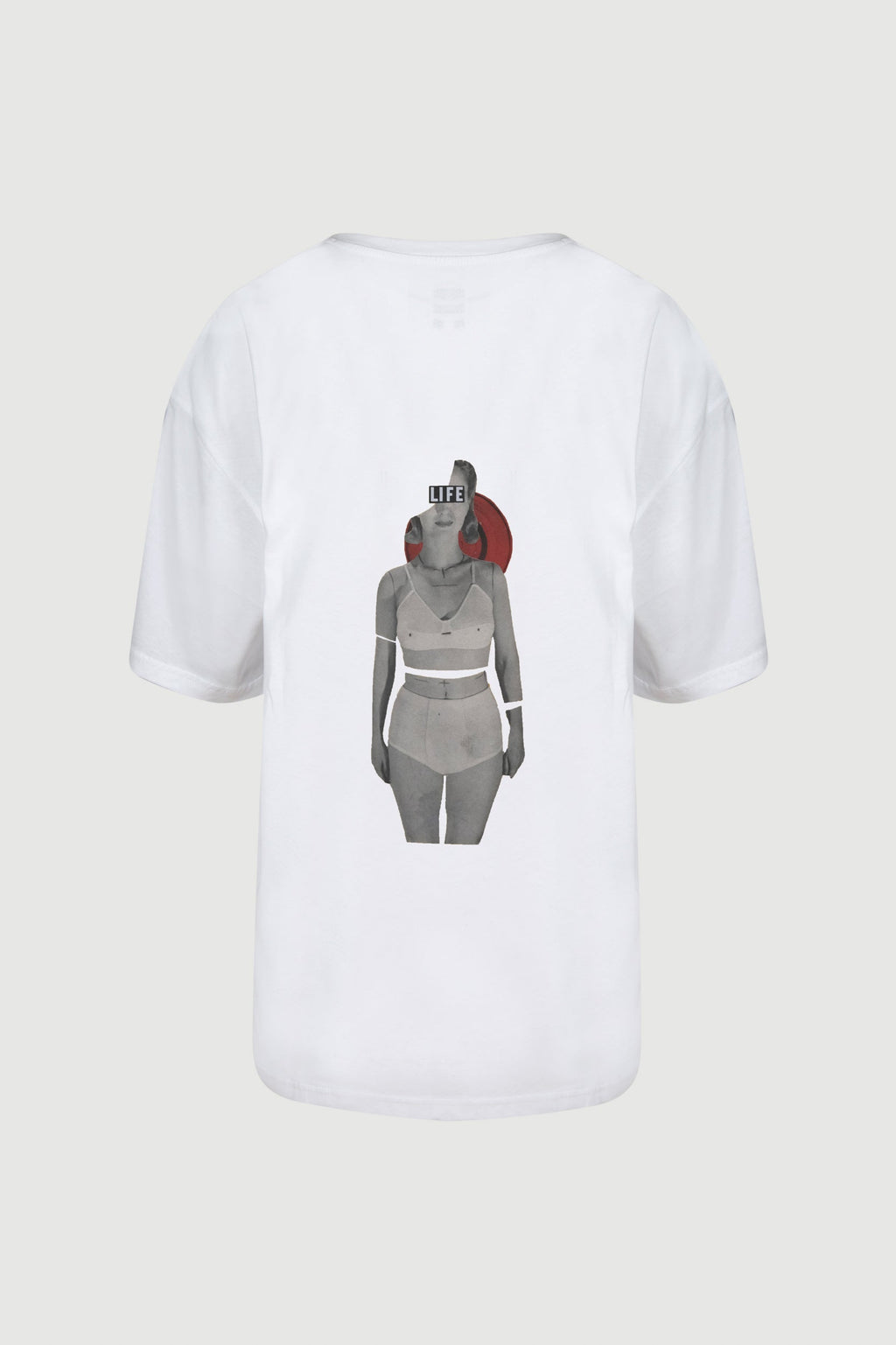 Woman with Bra T-shirt -back print