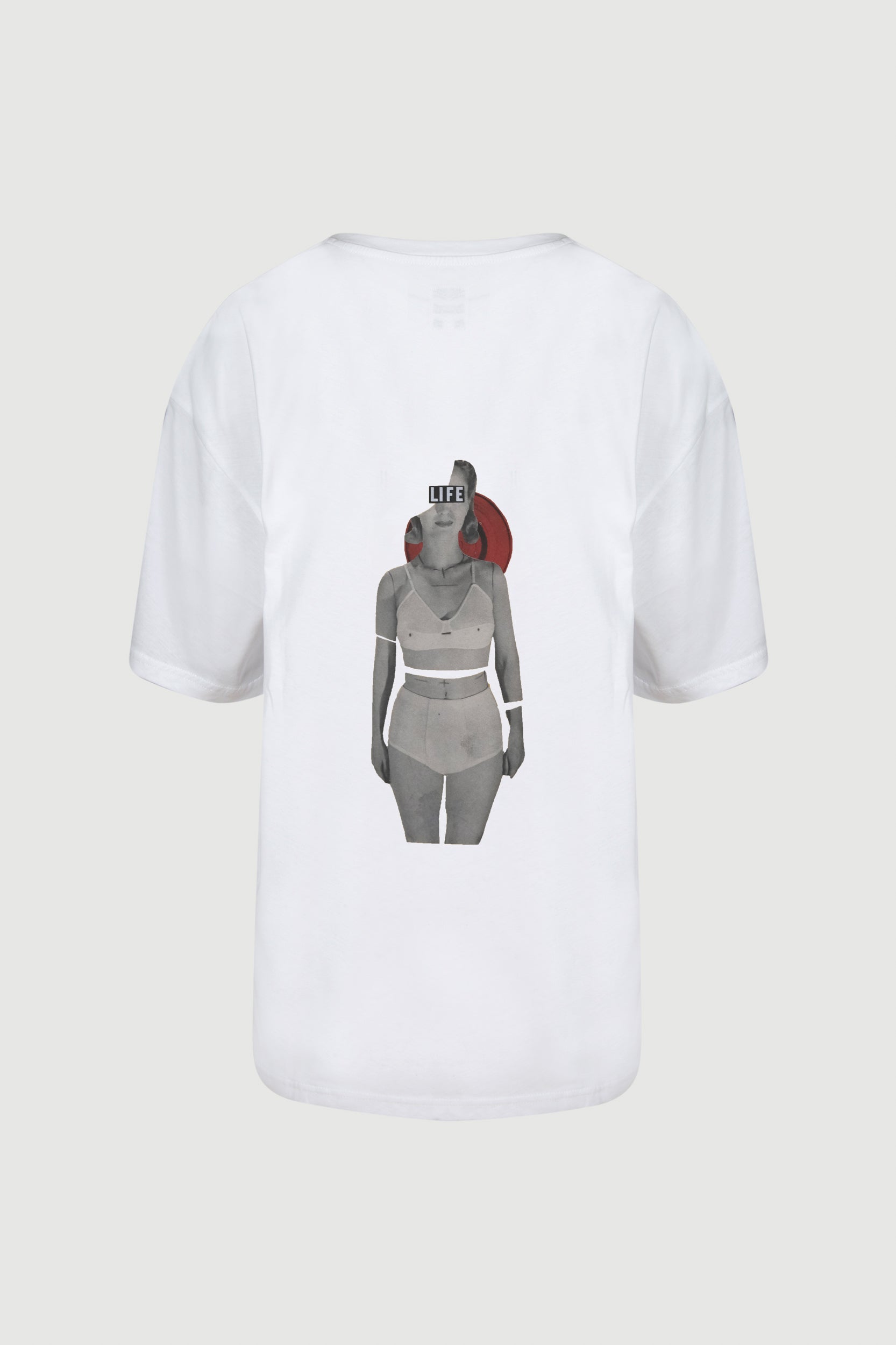 Woman with Bra T-shirt -back print