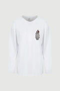 Woman With Bra Long Sleeve Tee - front print