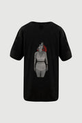 Woman with Bra T-shirt -back print
