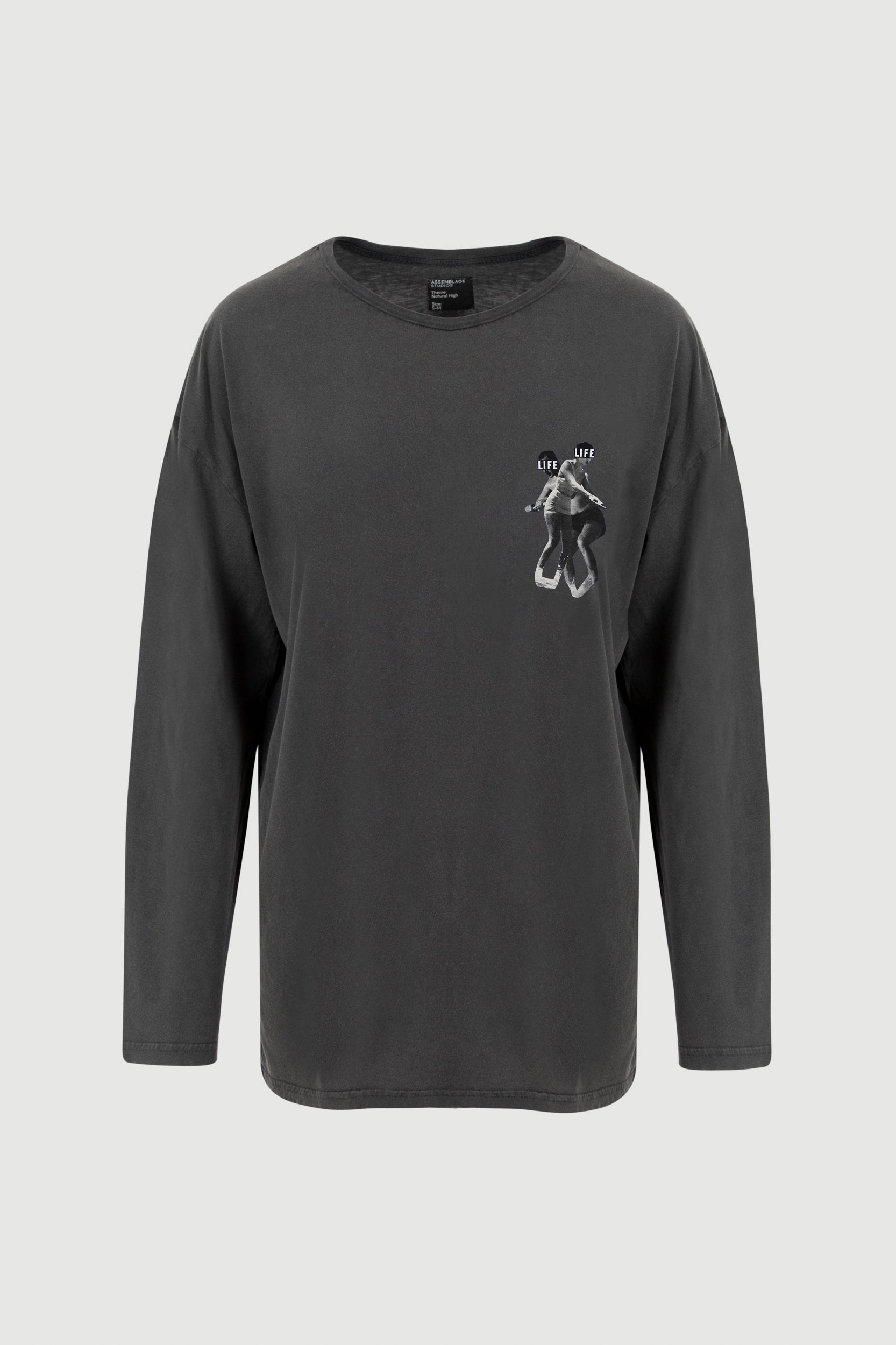 Skating Long Sleeve Tee - front print