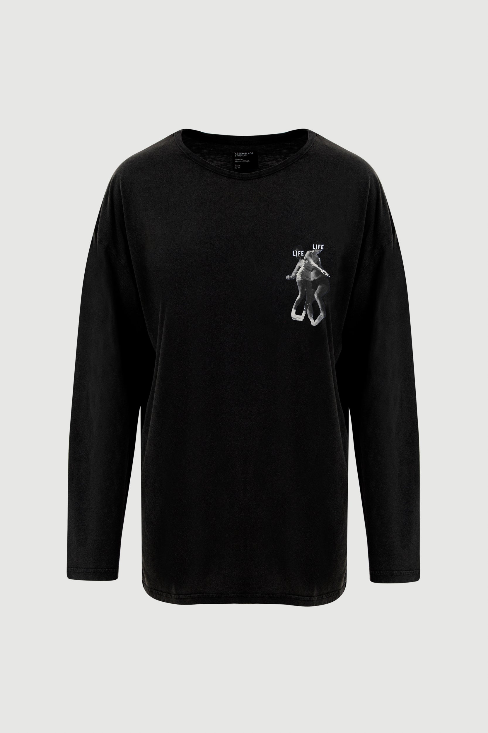 Skating Long Sleeve Tee - front print
