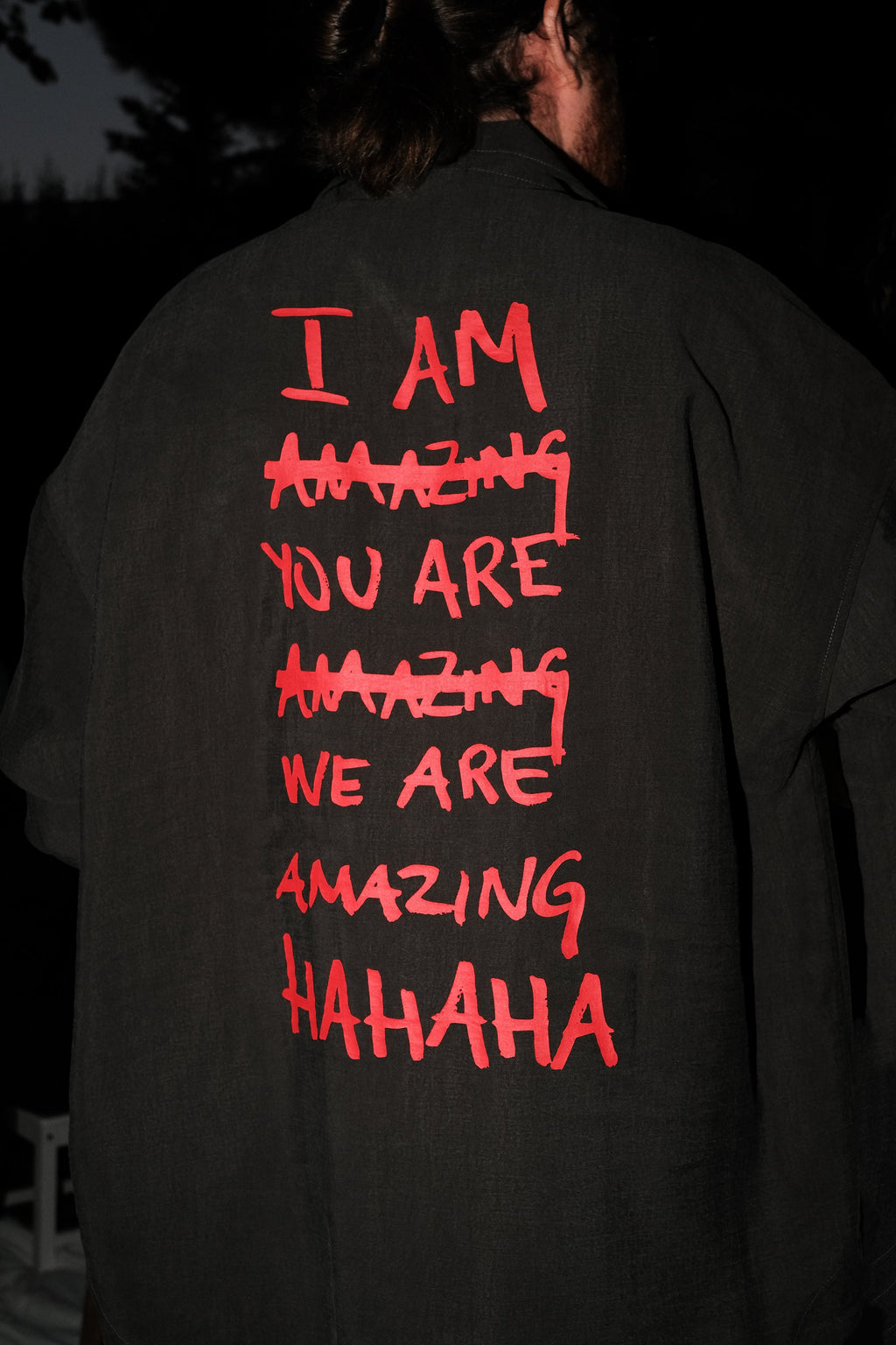 I am Amazing Shirt / Jacket / Unisex / Acid Gray