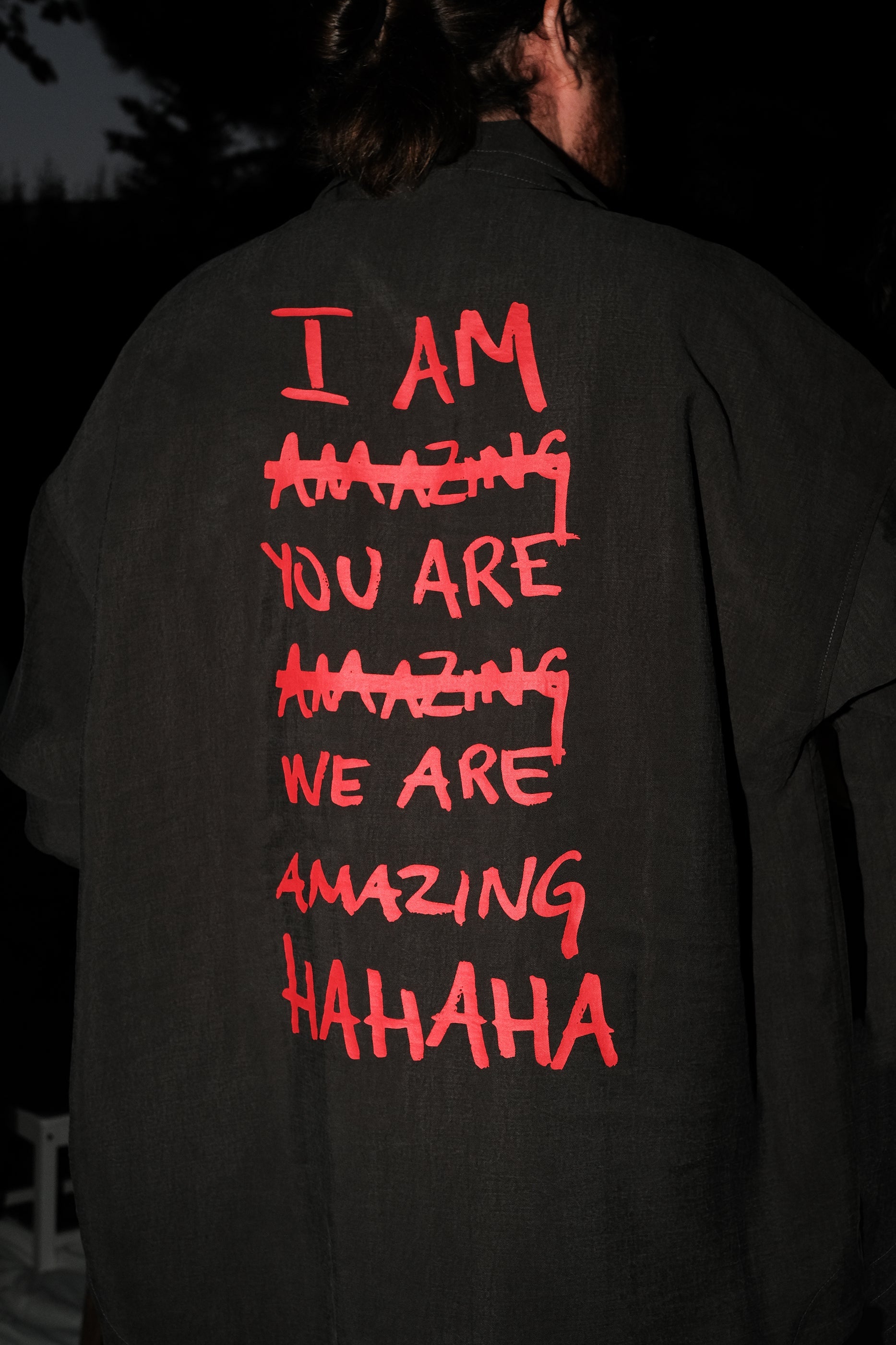 I am Amazing Shirt / Jacket / Unisex / Acid Gray