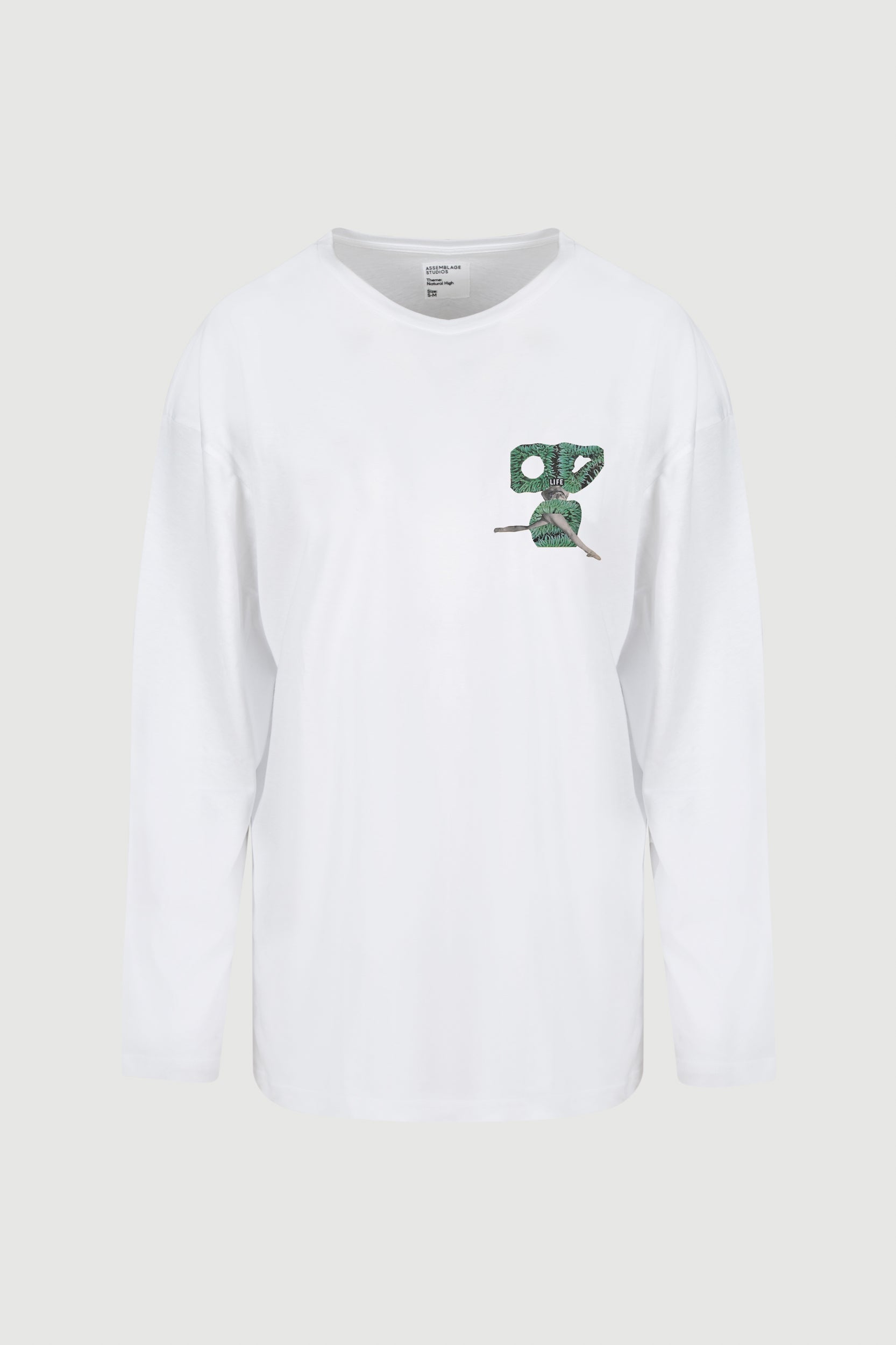 Green Legs Long Sleeve Tee - front print