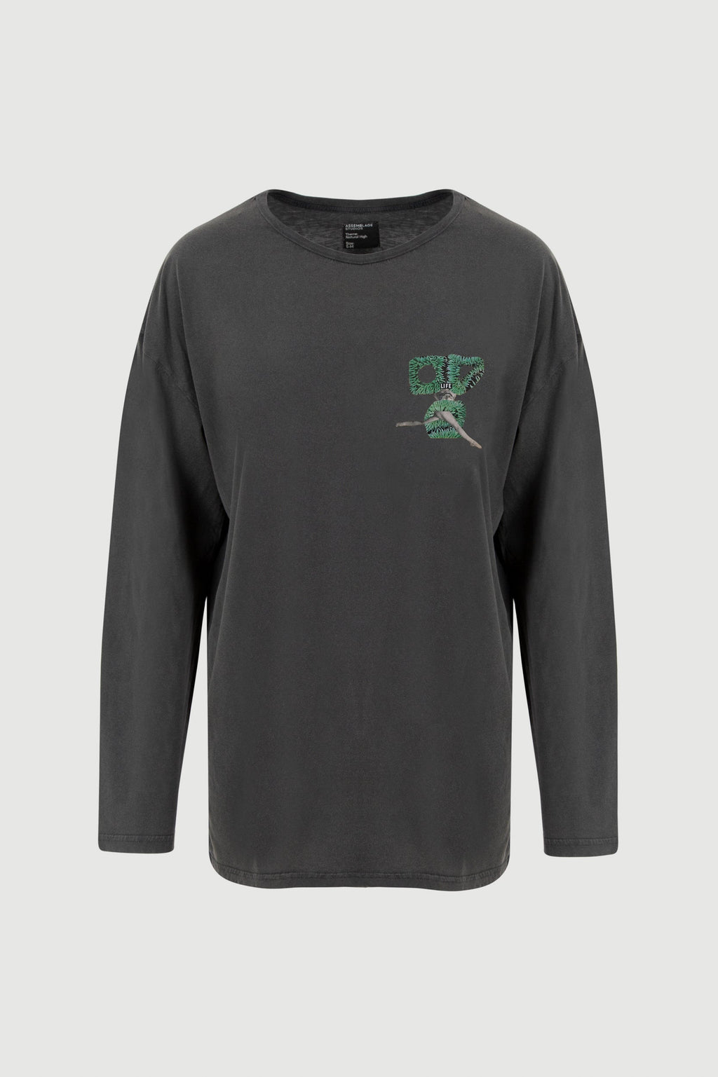 Green Legs Long Sleeve Tee - front print