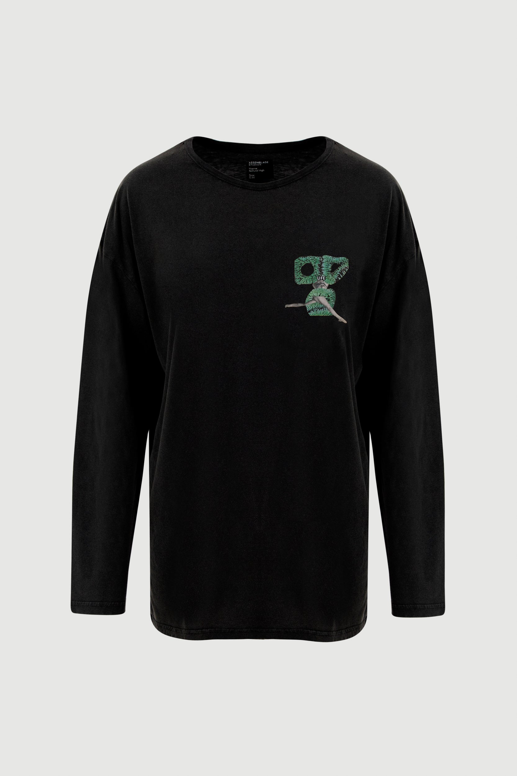 Green Legs Long Sleeve Tee - front print