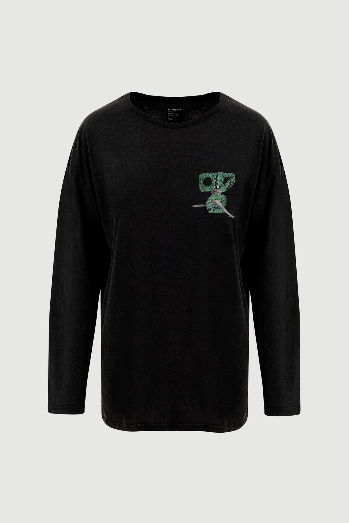 Green Legs Long Sleeve Tee - front print