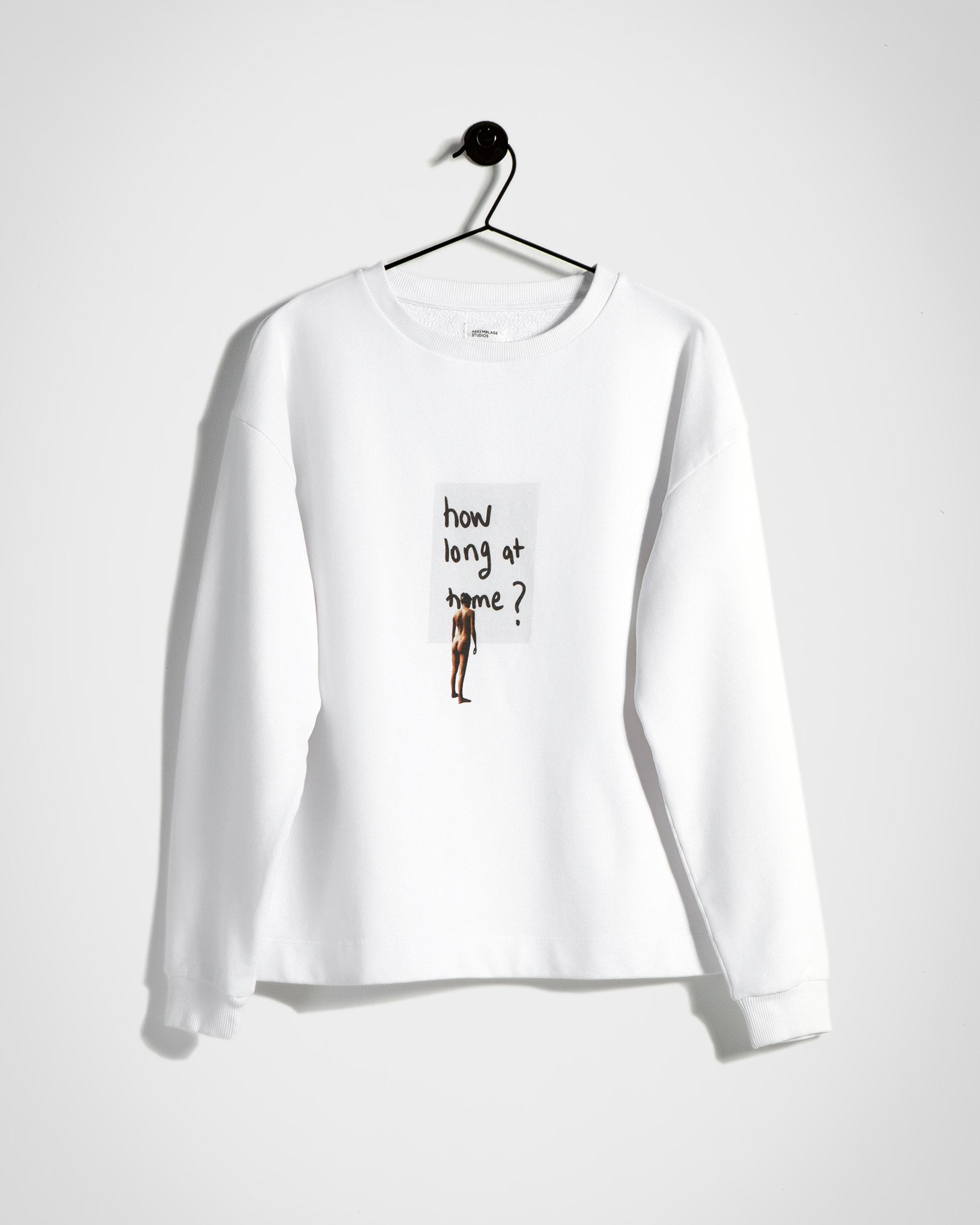 How long at home Sweatshirt / Terry