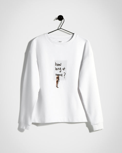How long at home Sweatshirt / Terry
